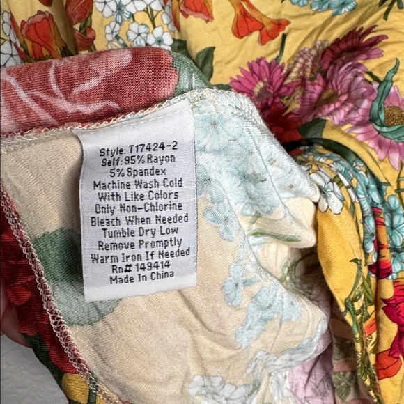 Johnny Was Puff Sleeve Floral Delite Top Size XXL - Picture 5 of 6